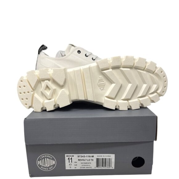 Palladium Revolt Lo TX Sneakers Star White Size 11 Women's Chunky Sole - Picture 7 of 13